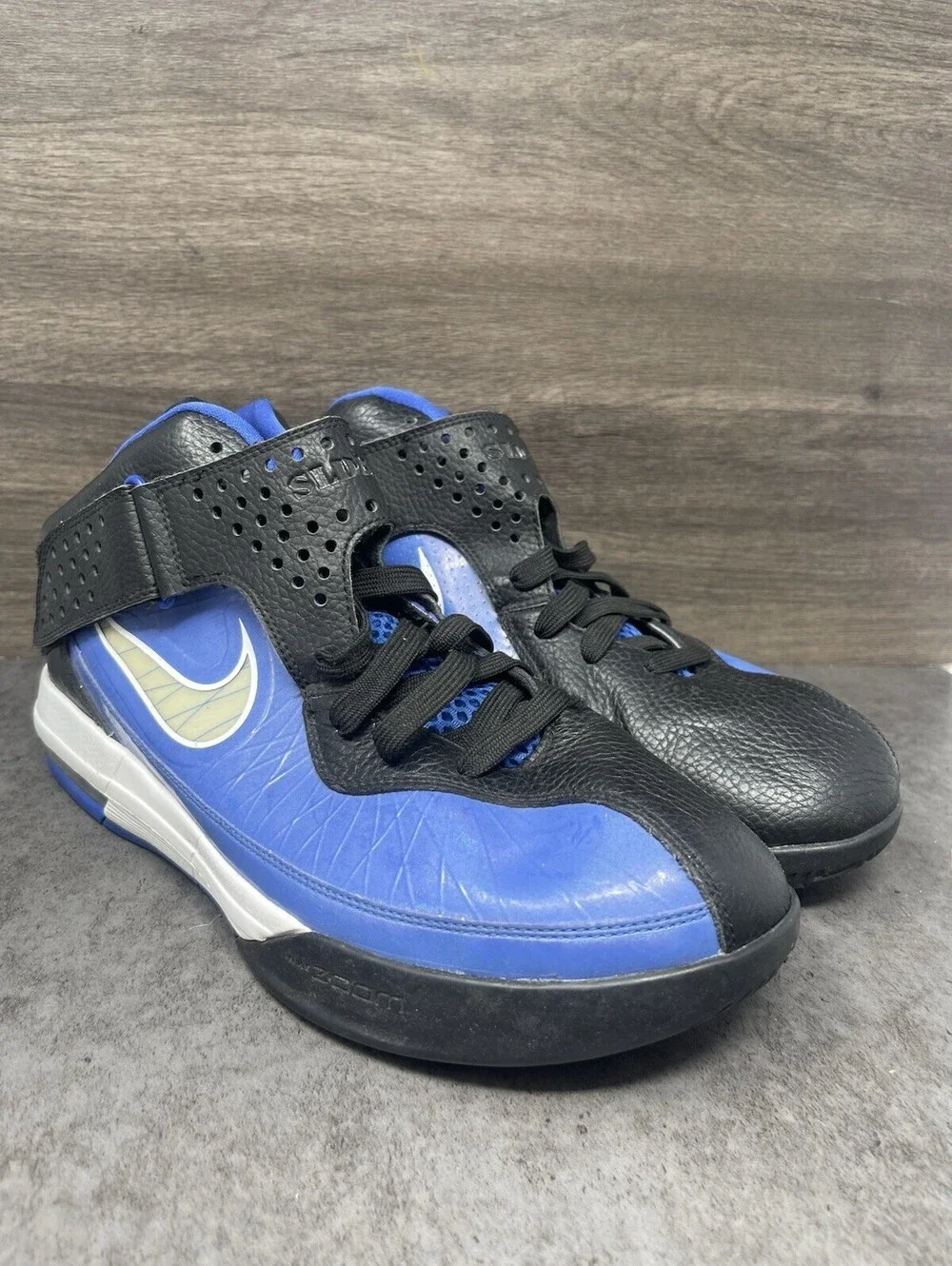 Nike Lebron Air Max Soldier 5 TB Sneakers Mens Size 13.5 Blue Black 2011 454141